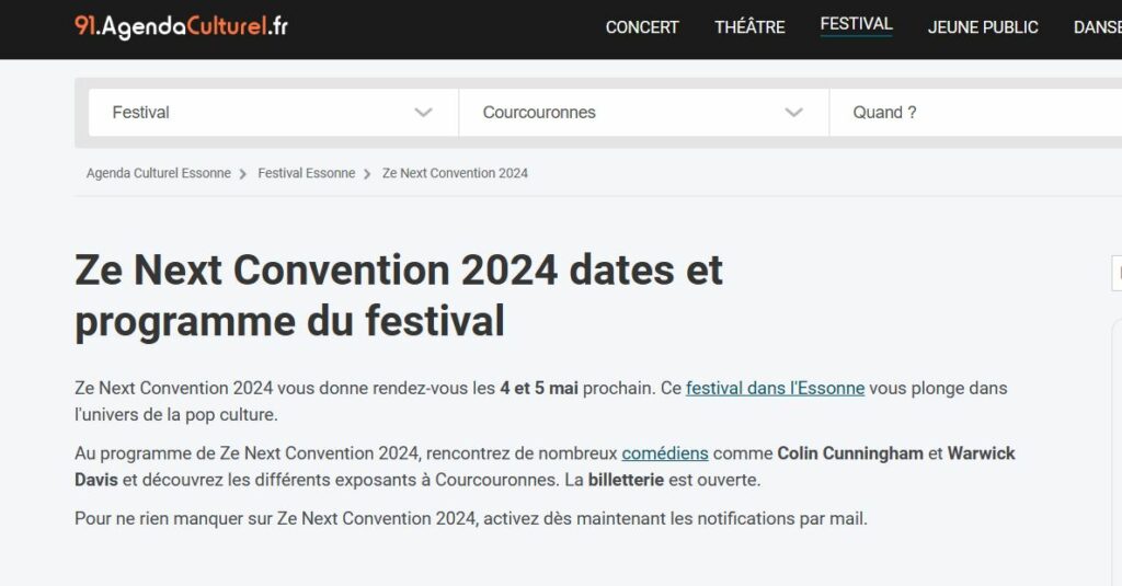 Ze Next Convention 2024 (91.agenda.culturel)