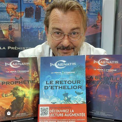 Marc Frachet et la trilogie "Incarnatis", romans augmentés. 