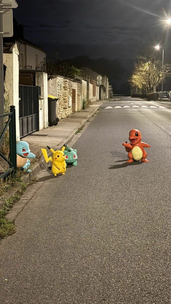 Des Pokémon dans la rue